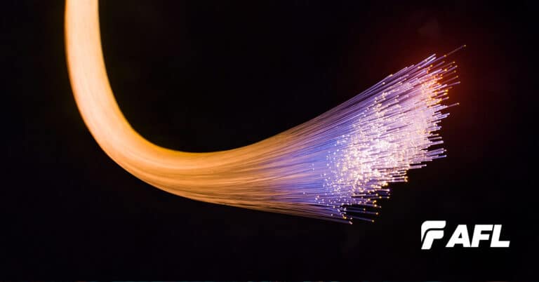 optical fiber cable carrying light